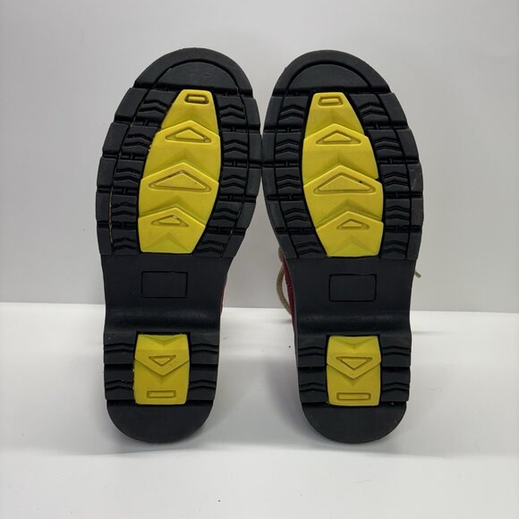 VTG Westway Red Suede Hiking Boots Mountaineer Style Womens 7 Gorpcore Cabincore - Picture 7 of 10